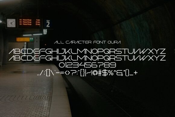 Oura Font preview 2