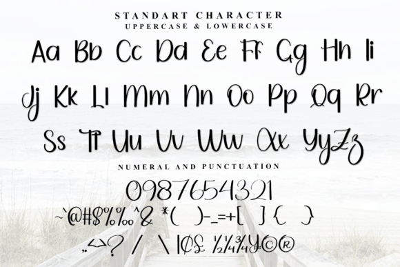 Outline Alphabet Font preview 4