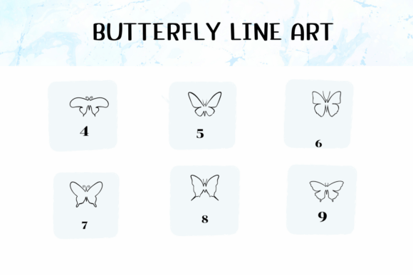 Butterfly Line Art Font preview 4