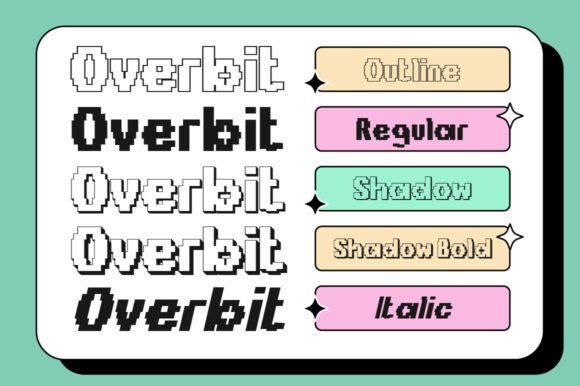 Overbit Font preview 2