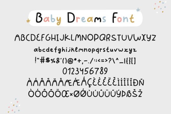 Baby Dreams Font preview 3