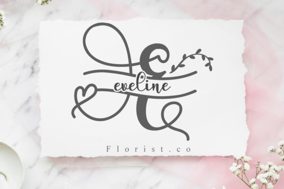 Ameliana Monogram Font preview 4