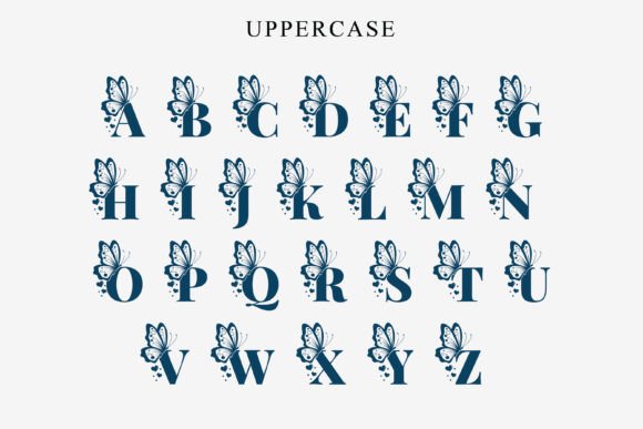 Butterfly Monogra Font preview 4