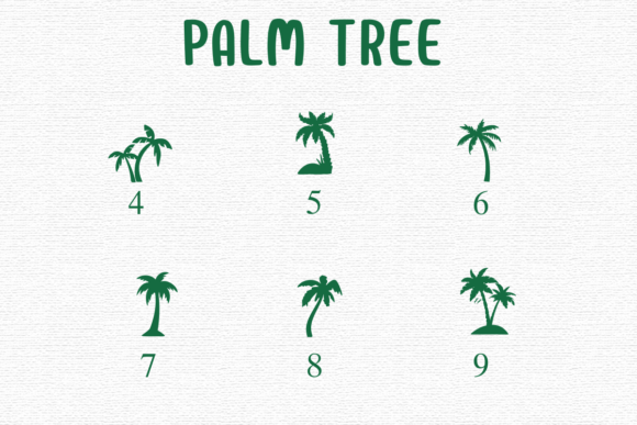 Palm Tree Font preview 4
