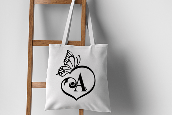 Butterfly Love Monogram Font preview 2