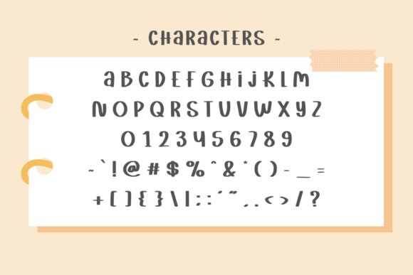 Paper Clips Font preview 3