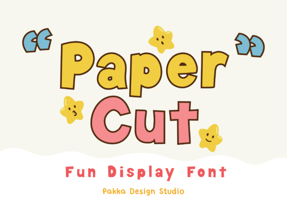 Paper Cut Font