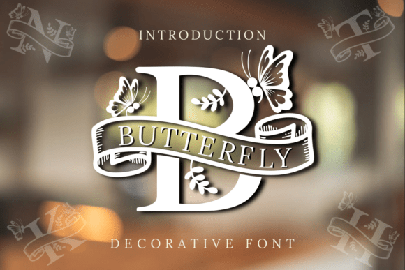 Butterfly Monogram Font