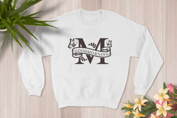 Butterfly Monogram Font preview 2