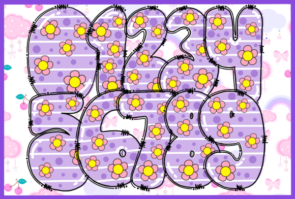 Baby Flower Font preview 3