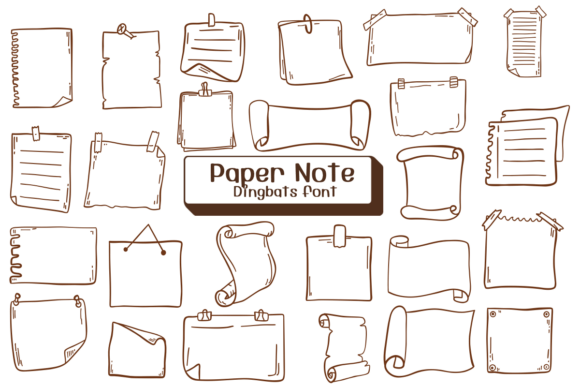 Paper Note Font
