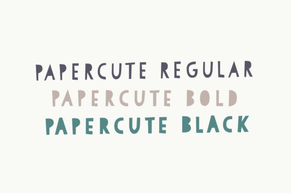 Papercute Font preview 3