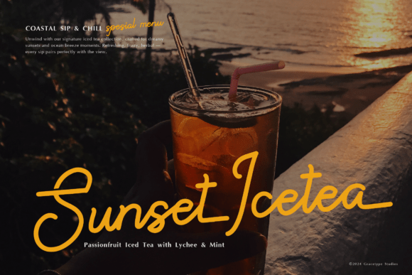 Paradise Gallaiso Font preview 3