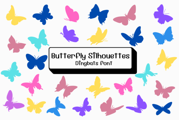 Butterfly Silhouettes Font