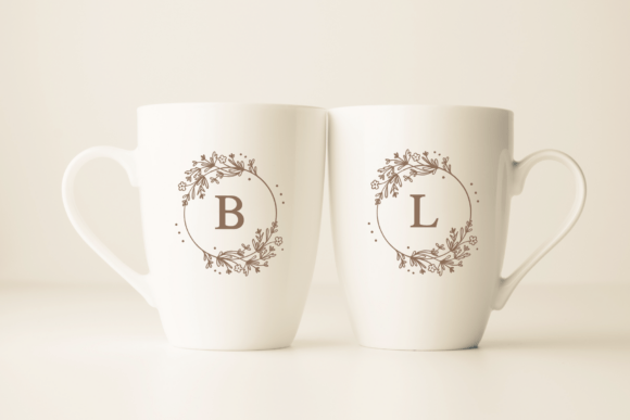 Baby Flower Monogram Font preview 3