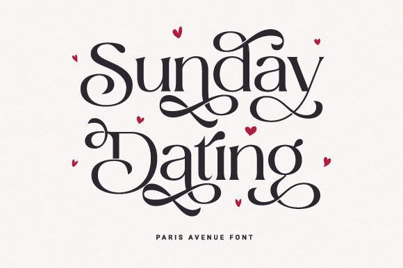 Paris Avenue Font preview 3