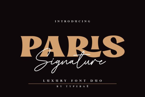 Paris Signature Font