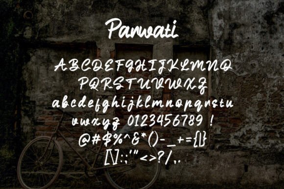Parwati Font preview 2