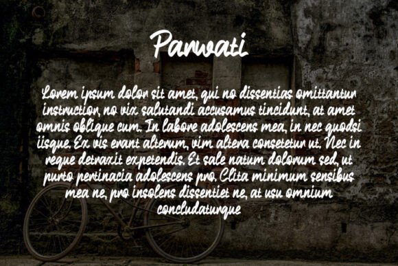 Parwati Font preview 3