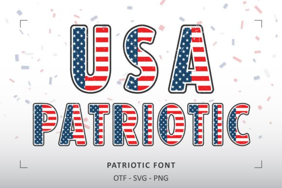 Patriotic Font preview 2