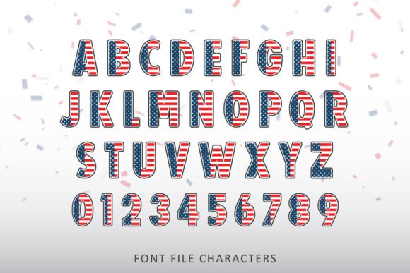 Patriotic Font preview 3