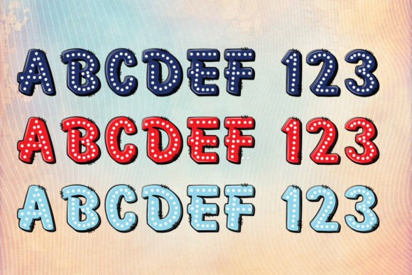 Patriotic America Font preview 2