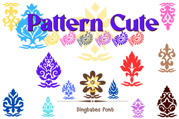 Pattern Cute Font