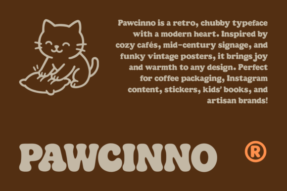 Pawcinno Font preview 4