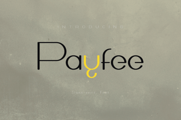 Payfee Font preview 2