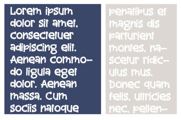 Peaberry Scary Font preview 4