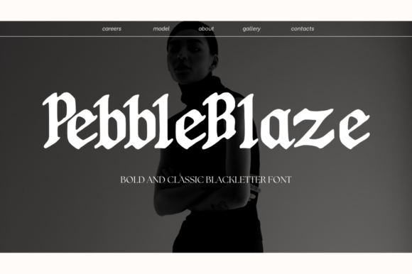 Pebbleblaze Font