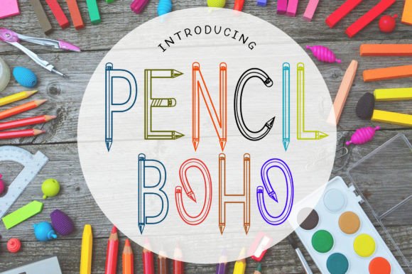 Pencil Boho Font