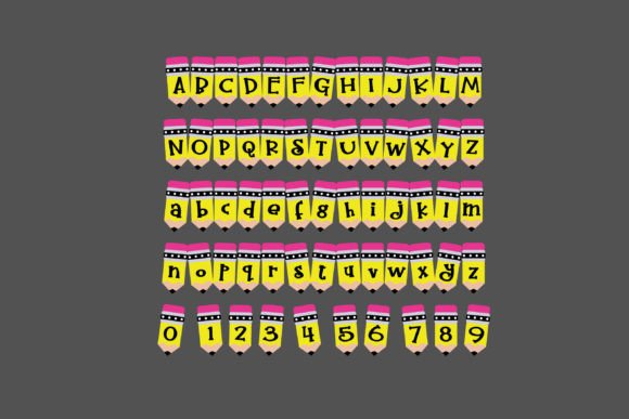 Pencil Pop Font preview 3