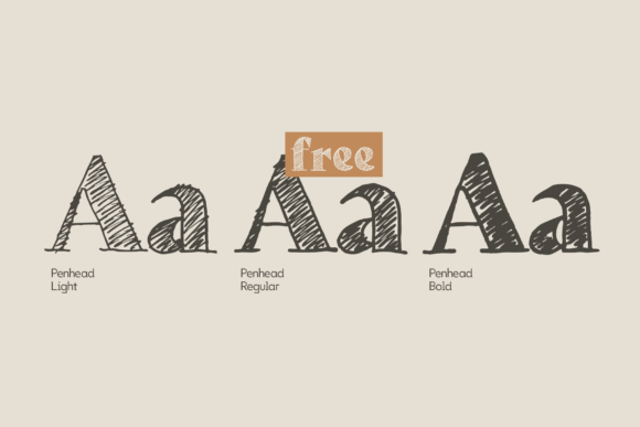 Penhead Font preview 2