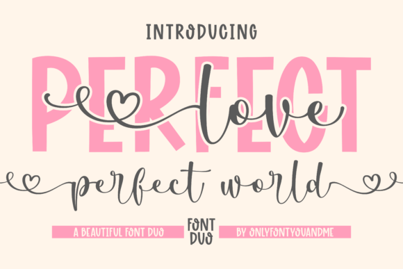 Perfect Love Perfect World Font preview 2