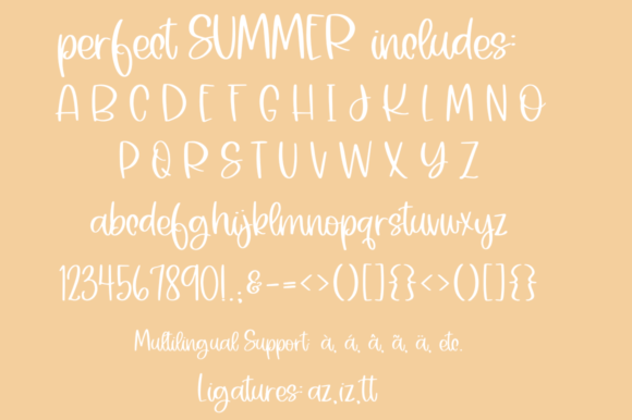 Perfect Summer Font preview 3