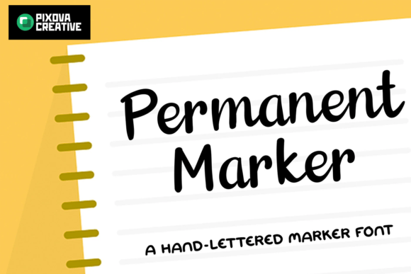 Permanent Marker Font preview 2