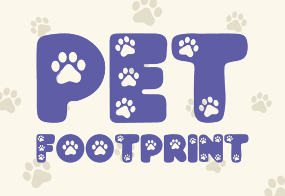 Pet Footprint Font