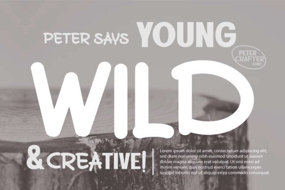 Peter Crafter Font preview 2