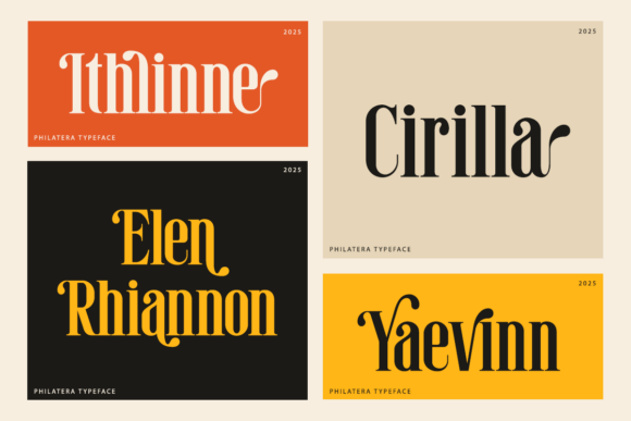 Philatera Font preview 2