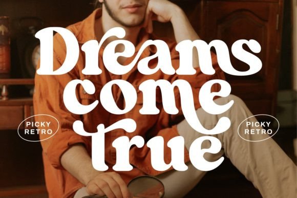 Picky Retro Font preview 4