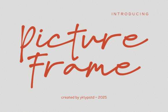 Picture Frame Font