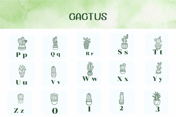 Cactus Font preview 3
