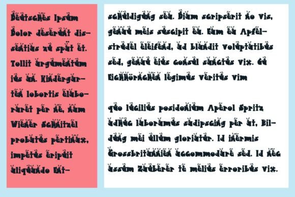 Pinchie Peep Font preview 2