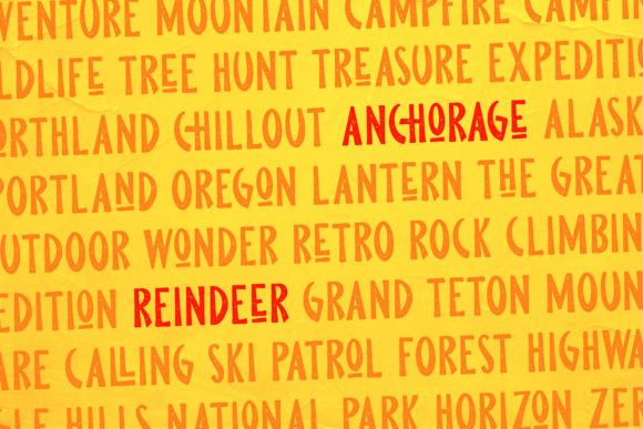 Pine Forest Font preview 3
