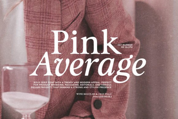 Pink Average Font
