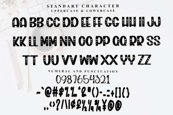 Pink Cute Font preview 4