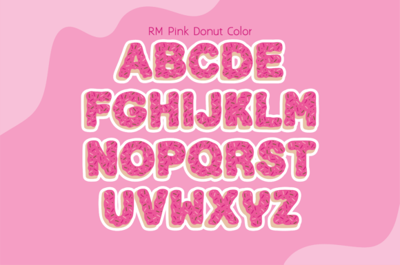 Pink Donut Font preview 2