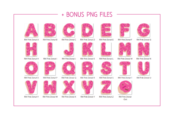 Pink Donut Font preview 4