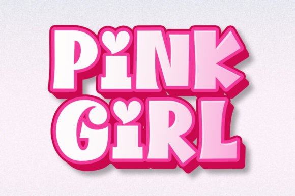 Pink Girl Font
